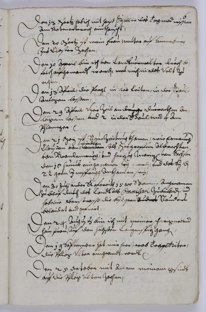 Tagvermerk zu Bartholomäi, 1552