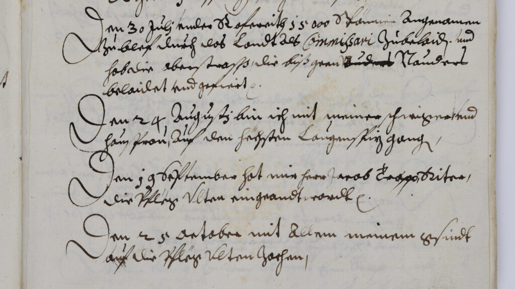 Tagvermerk zu Bartholomäi (Detail), 1552