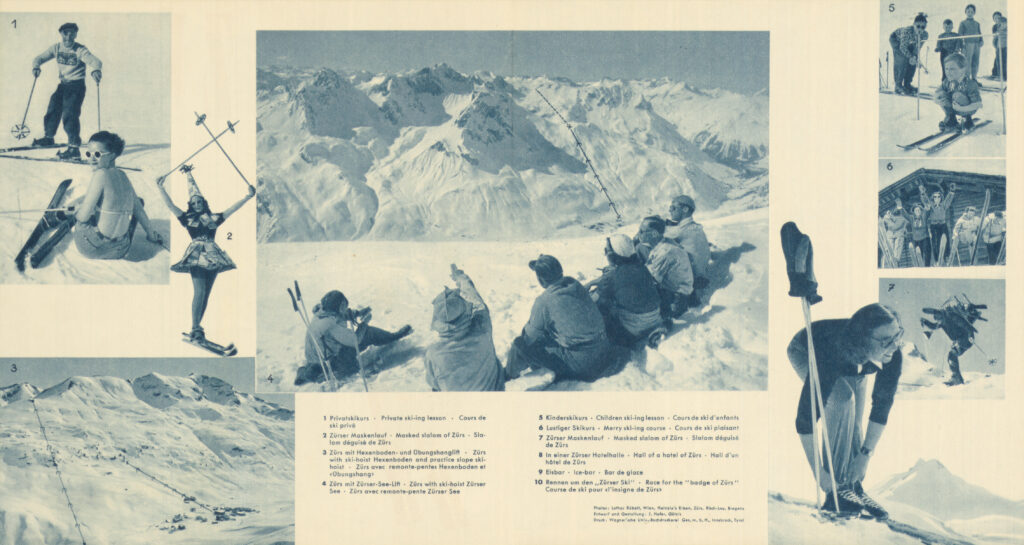 Werbebroschüre Zürs, 1950er