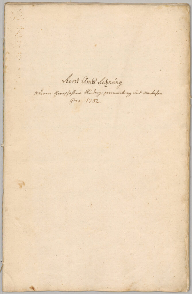 Archivale: Amtsraitung Bludenz und Sonnenberg, 1782.