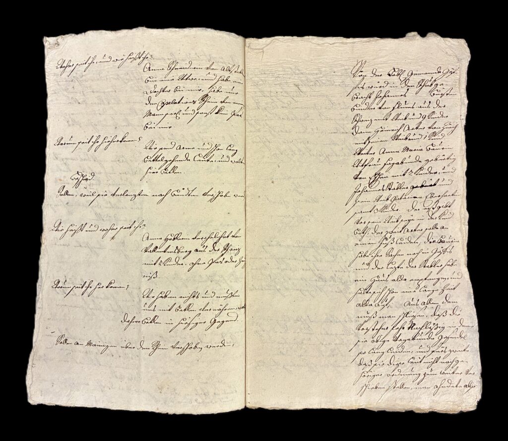 Documento archivistico: Streifprotokoll del giudizio di Rankweil-Sulz, 22 luglio 1799. Segnatura: Vorarlberger Landesarchiv, Gericht Rankweil-Sulz, Materienregistratur A, Polit.I.40.