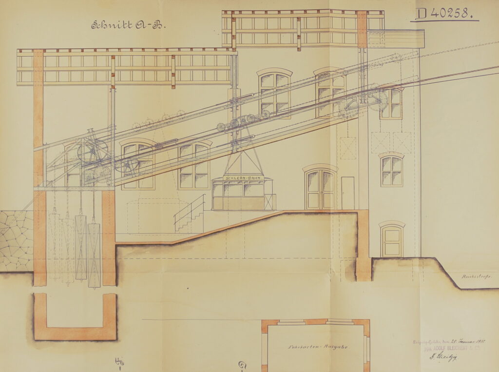 Stazione di partenza di Campodazzo, Lipsia-Gohlis 29 gennaio 1910. Segnatura: Archivio di Stato di Bolzano, Uffici delle amministrazioni statali di Bolzano, b. 728.